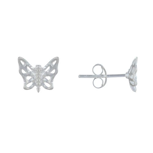 Boucles d'Oreilles Petit Papillon Ajouré - LES POULETTES BIJOUX - Modalova