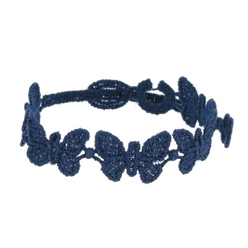 V Cruciani Bracelet Dentelle Papillons Navy - LES POULETTES BIJOUX - Modalova