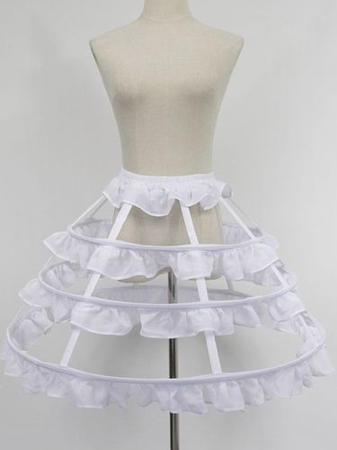 Lolita jupon en nylon volants plisse Tea party avec crinoline Dguisements Halloween - Milanoo - Modalova