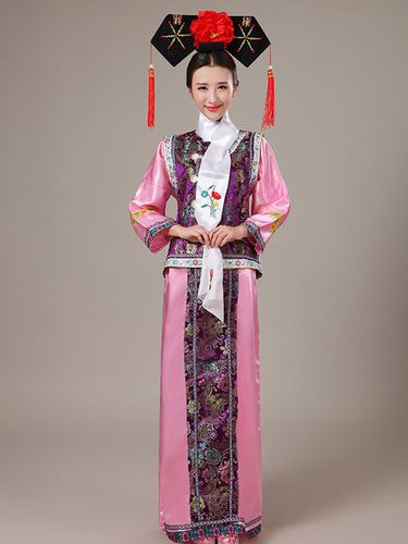 Chinois Costume Bleu Ocan De Toussaint Tissu De Satin Gilet Ensemble Dguisements Halloween - Milanoo FR - Modalova
