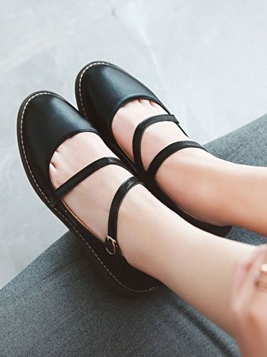 Lolita Footwear Escarpins Lolita bout rond en cuir Synthtique lanires - Milanoo - Modalova