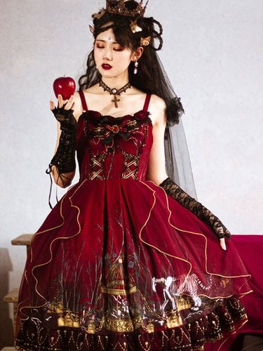 Robe gothique Lolita JSK Jupe pull Lolita pourpre fort Dguisements Halloween - Milanoo FR - Modalova