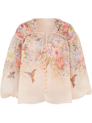 Linen And Silk Blend Blouse - Zimmermann - Modalova