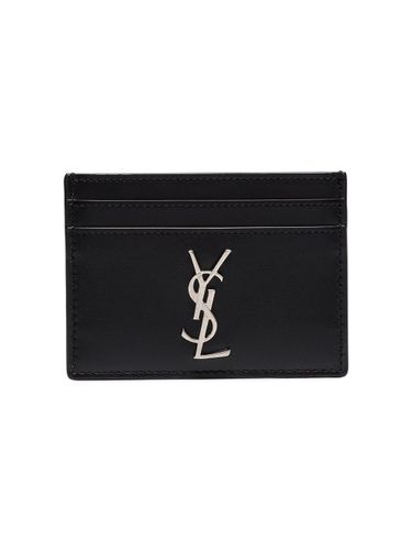Credit Card Holder With Logo - Saint Laurent - Modalova