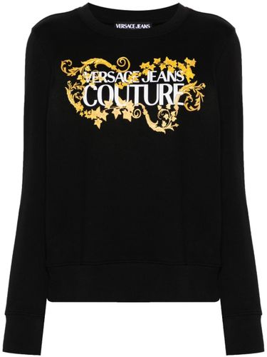 Logo Baroq Cotton Fleece - VERSACE JEANS COUTURE - Modalova