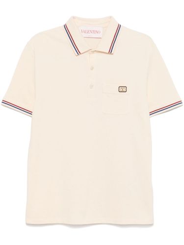 Cotton Polo Shirt With Logo - Valentino - Modalova