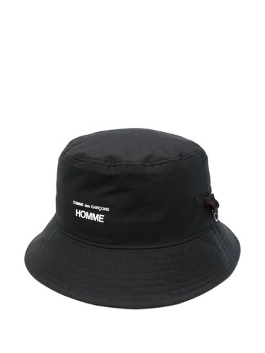 Bucket Hat With Print - COMME DES GARÇONS HOMME - Modalova