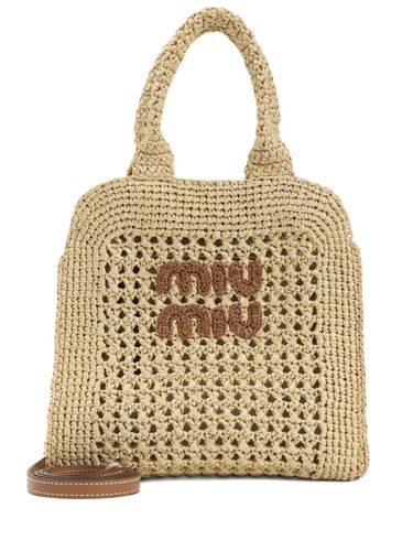 Miu Miu Ivy Rafia Tote - Miu Miu - Modalova