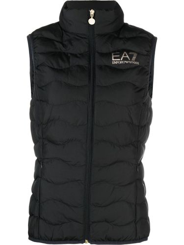 EA7 EMPORIO ARMANI Logo Down Vest - EA7 EMPORIO ARMANI - Modalova