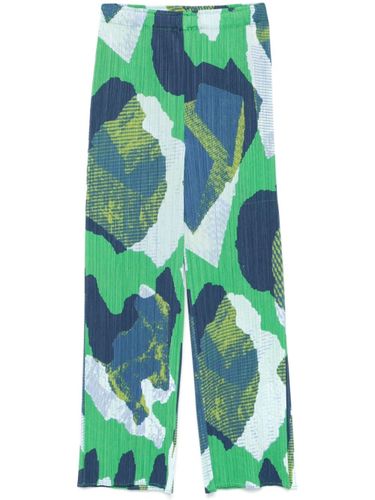 Printed Trousers - PLEATS PLEASE ISSEY MIYAKE - Modalova