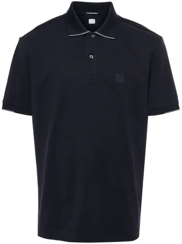 C.P. COMPANY Logo Cotton Polo Shirt - C.P. COMPANY - Modalova