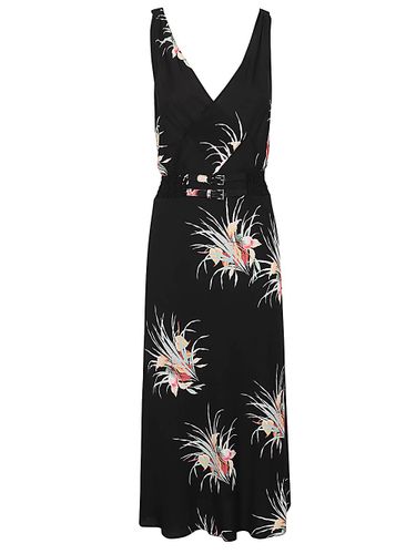 Prada Orchid Print Midi Dress - Prada - Modalova