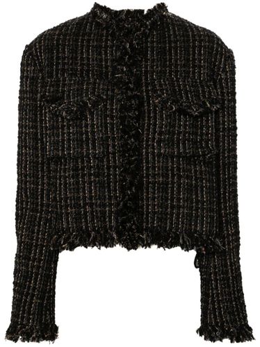 Sacai Tweed Wool Short Jacket - Sacai - Modalova