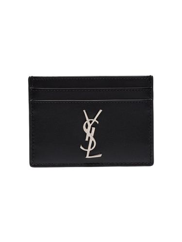 Cassandre Leather Card Case - Saint Laurent - Modalova