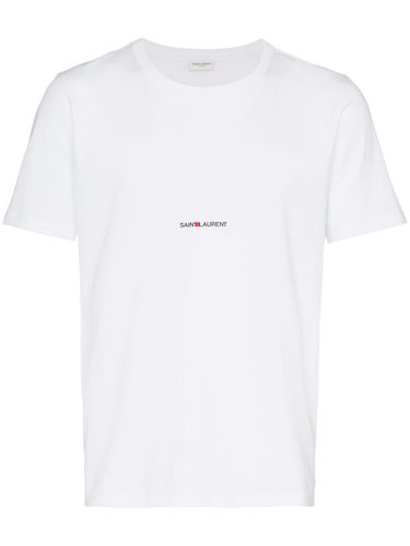 Saint Laurent Logo Cotton T-Shirt - Saint Laurent - Modalova