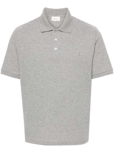Piquet Cotton Polo Shirt - Saint Laurent - Modalova