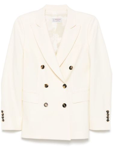 Wool Double-Breasted Jacket - Alberto Biani - Modalova