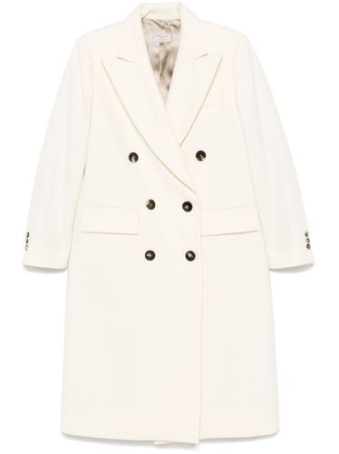 Wool Double-Breasted Coat - Alberto Biani - Modalova