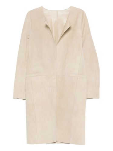 TOTEME Suede Leather Coat - TOTEME - Modalova