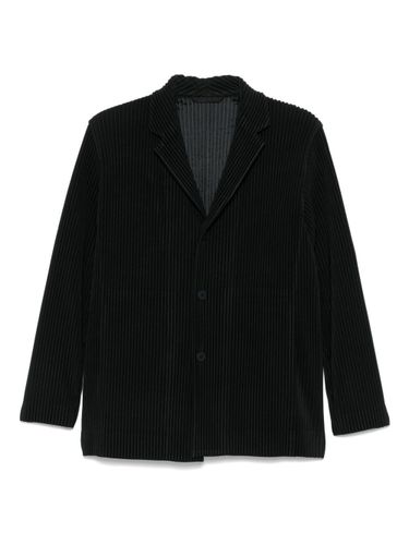 Pleated Single-Breasted Jacket - HOMME PLISSE' ISSEY MIYAKE - Modalova