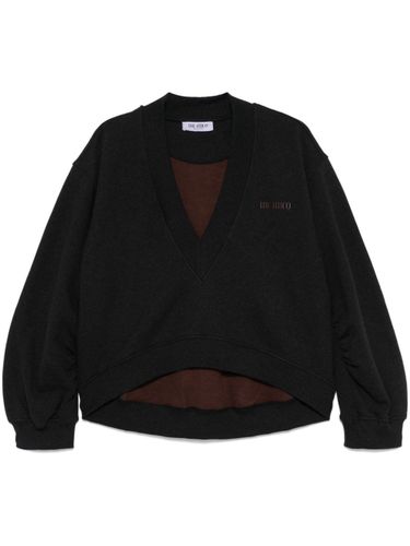 Cotton V-Necked Sweatshirt - The Attico - Modalova