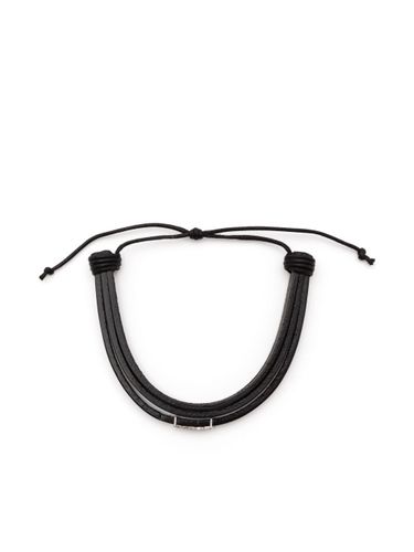 Cassandre Leather Bracelet - Saint Laurent - Modalova