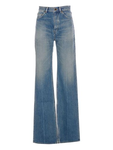 Flared Leg Cotton Jeans - Saint Laurent - Modalova