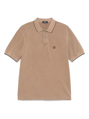 Herno Logo Cotton Polo Shirt - Herno - Modalova