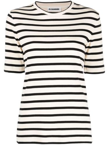 Jil Sander Striped Cotton T-Shirt - Jil Sander - Modalova