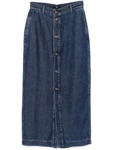 Amie Denim Long Skirt - 7 FOR ALL MANKIND - Modalova