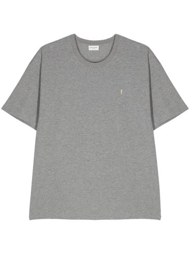 Saint Laurent Logo Cotton T-Shirt - Saint Laurent - Modalova
