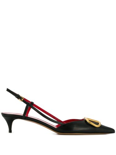 Vlogo Signature Leather Slingback Pumps - Valentino Garavani - Modalova