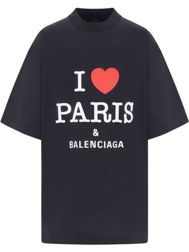 I Love Paris Cotton T-Shirt - Balenciaga - Modalova
