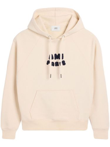 Ami Paris Logo Cotton Hoodie - Ami Paris - Modalova