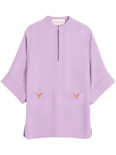 Valentino Vlogo Silk Mini Dress - Valentino - Modalova