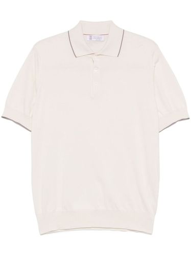 Cotton Knitted Polo Shirt - Brunello Cucinelli - Modalova