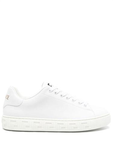 Versace Greca Leather Sneakers - Versace - Modalova