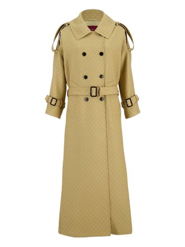 Wool And Silk Double-Breasted Coat - Gucci - Modalova