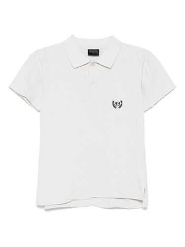Balenciaga Logo Cotton Polo Shirt - Balenciaga - Modalova