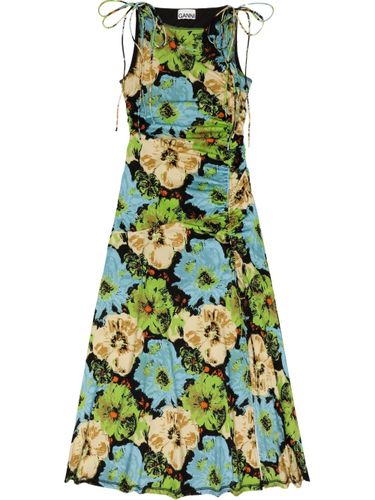 GANNI Printed Midi Dress - GANNI - Modalova