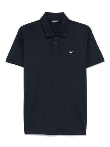 Logo Cotton Polo Shirt - Emporio Armani - Modalova