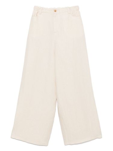 Alysi Linen Wide Leg Trousers - Alysi - Modalova