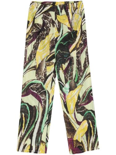 Pleated Cropped Trousers - PLEATS PLEASE ISSEY MIYAKE - Modalova