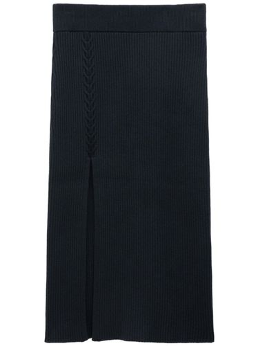 Cable Knit Asymmetrical Skirt - FILIPPA K - Modalova