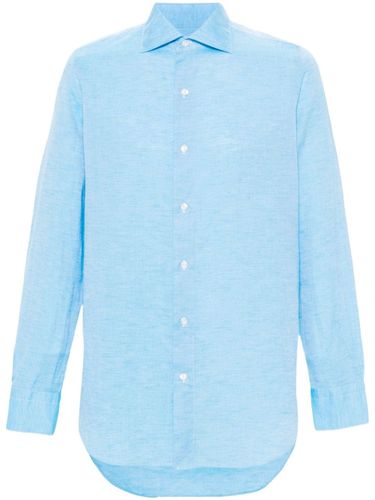 Cotton And Linen Blend Shirt - FINAMORE 1925 NAPOLI - Modalova