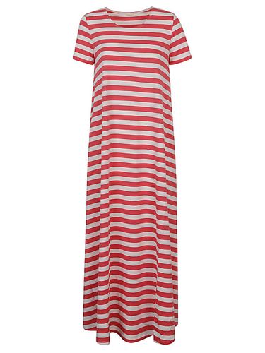 Apuntob Striped Cotton Long Dress - Apuntob - Modalova