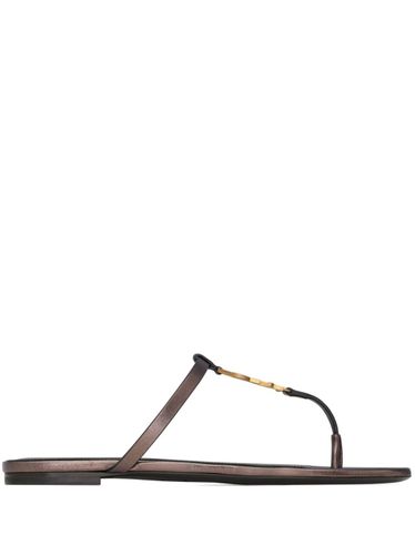 Cassandre Leather Thong Sandals - Saint Laurent - Modalova