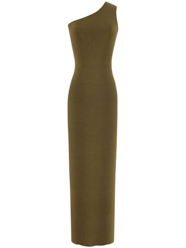 One-Shoulder Silk Long Dress - Saint Laurent - Modalova