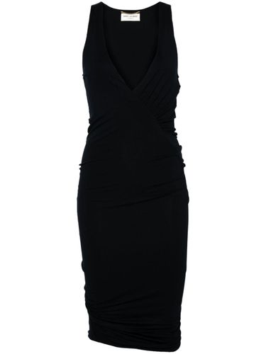 V-Necked Sleelvess Dress - Saint Laurent - Modalova
