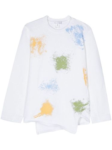 Printed Asymmetric Blouse - COMME DES GARÇONS SHIRT - Modalova